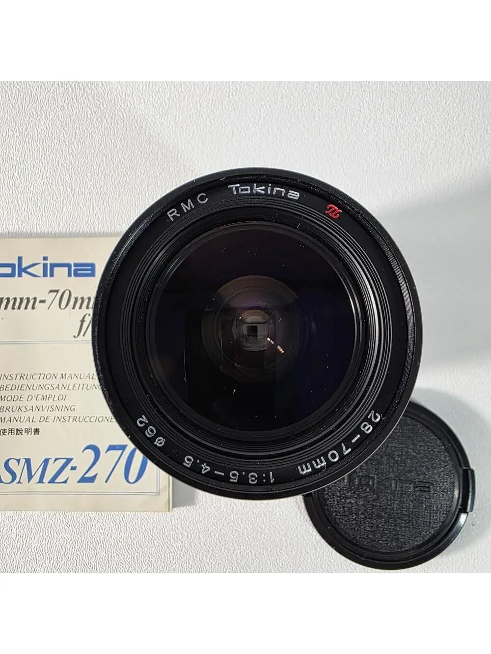 RMC Tokina 28-70mm f3.5-4.5 Canon FD Macro Lens W/Manual & Caps